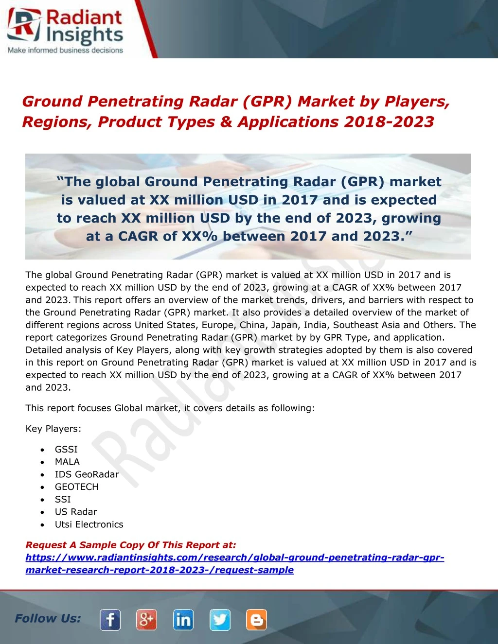 ground penetrating radar gpr market by players