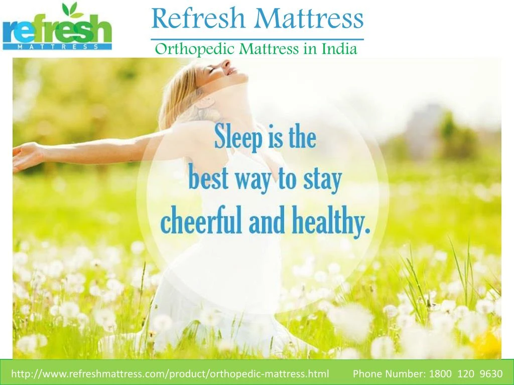 refresh mattress orthopedic mattress in india