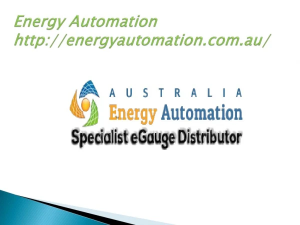 Energy Automation - Specialist eGauge Distributor