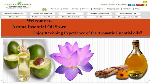 Enjoy Ravishing Experience of the Aromatic Essential oils!!