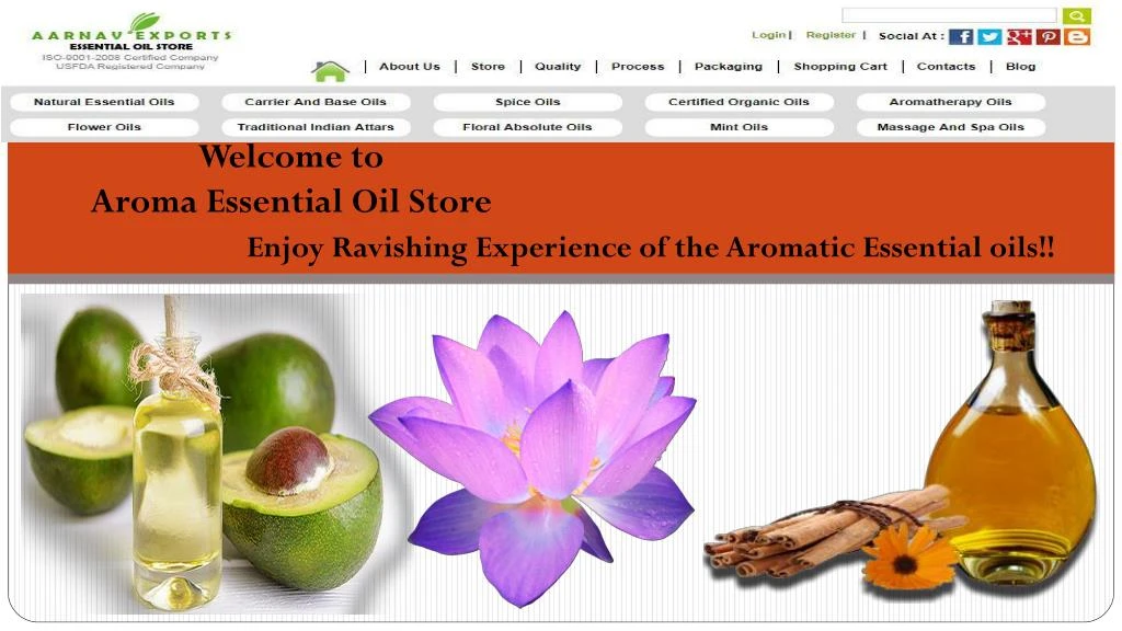 welcome to aroma essential oil store