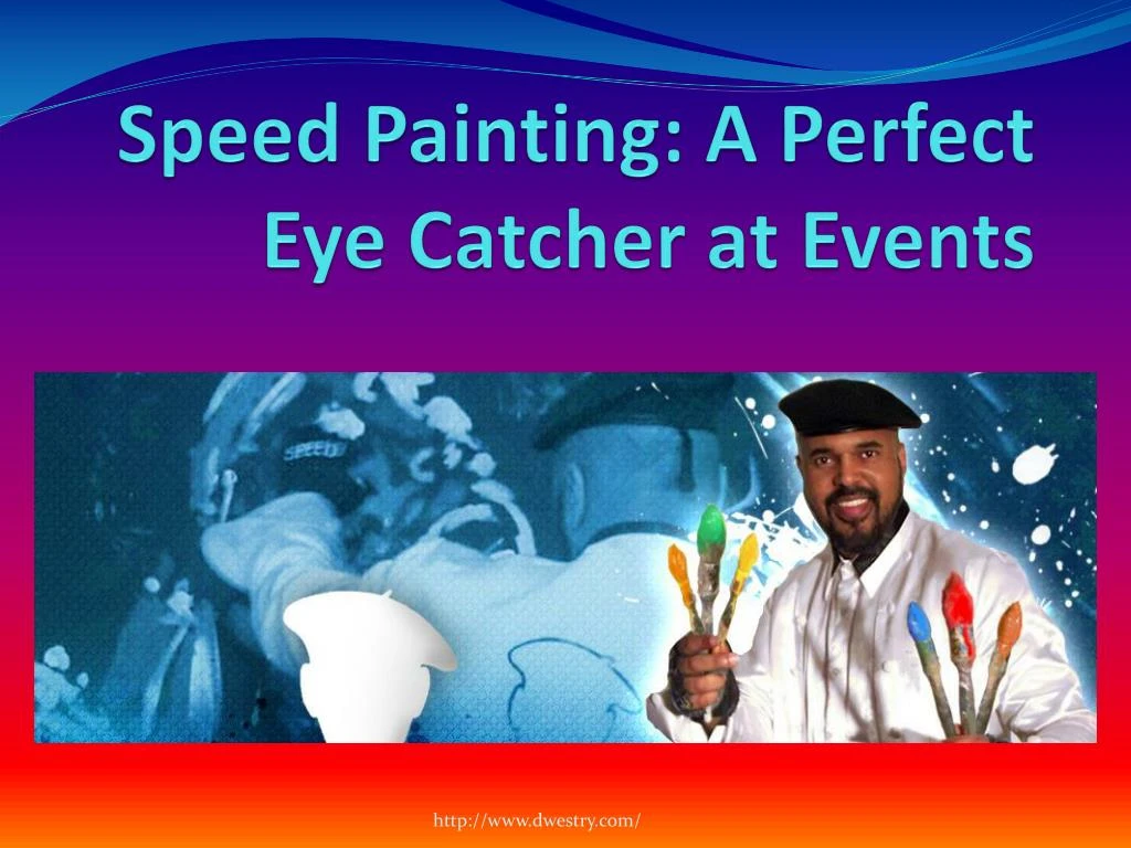 speed painting a perfect eye catcher at events