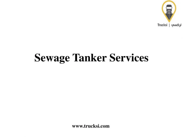 Sewage Tanker Services By Trucksi