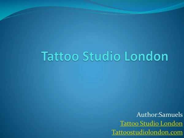 Tattoo Studio London