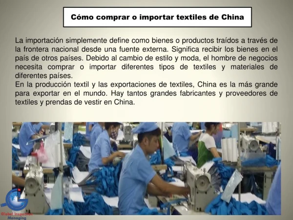 CÃ³mo comprar o importar textiles de China | GIM