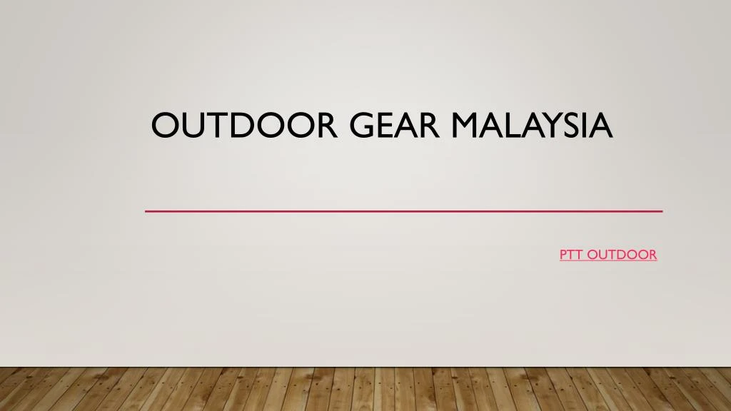 outdoor gear malaysia