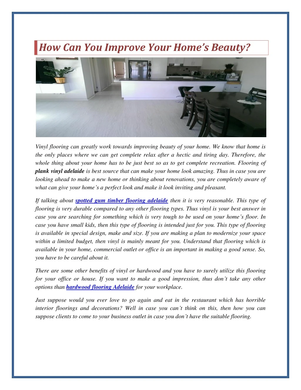how can you improve your home s beauty