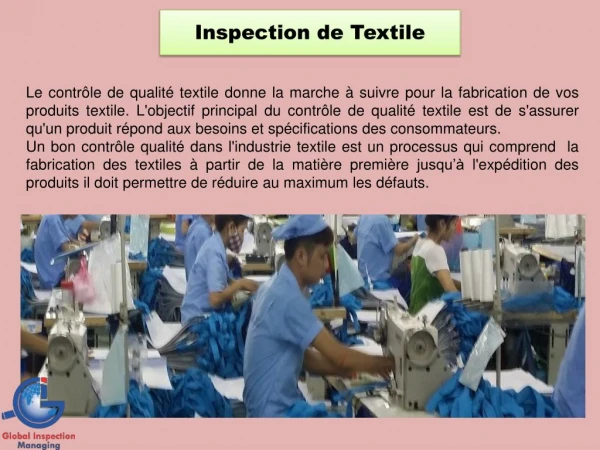 Inspection de Textile chez GIM
