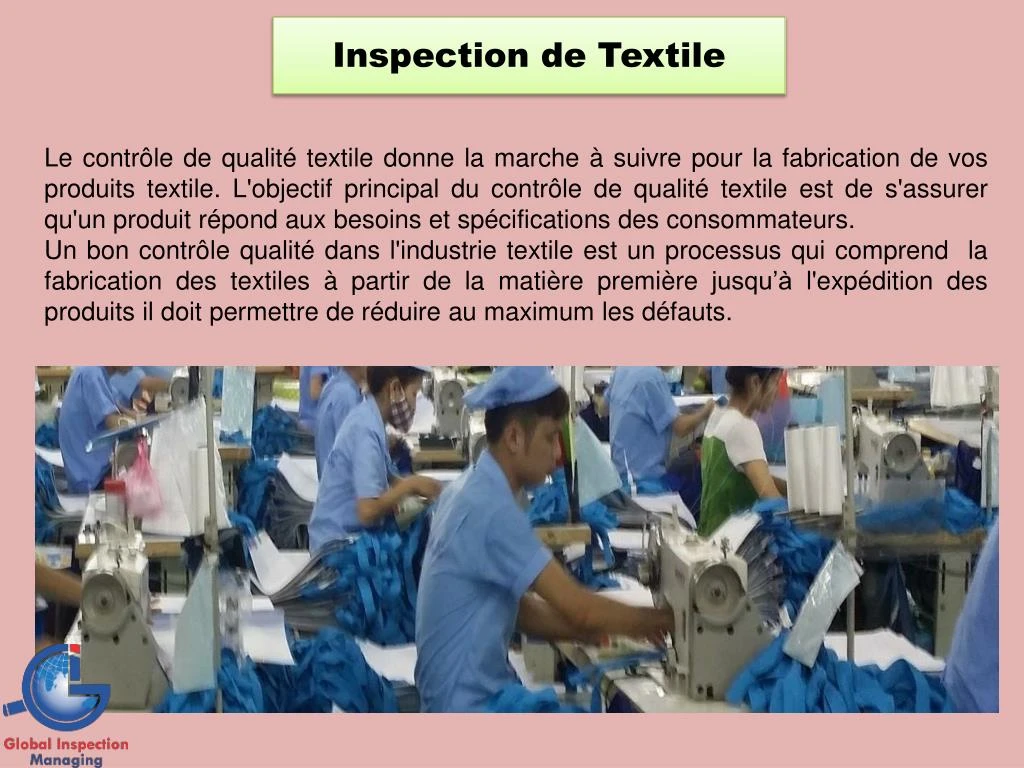 inspection de textile