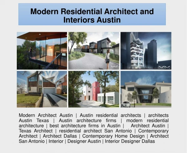 Modern Residential Architect and Interiors Austin