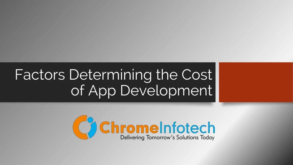 factors determining the cost of app development