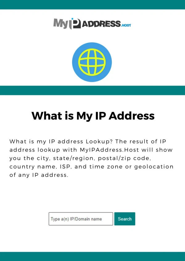 What is My IP Address Lookup