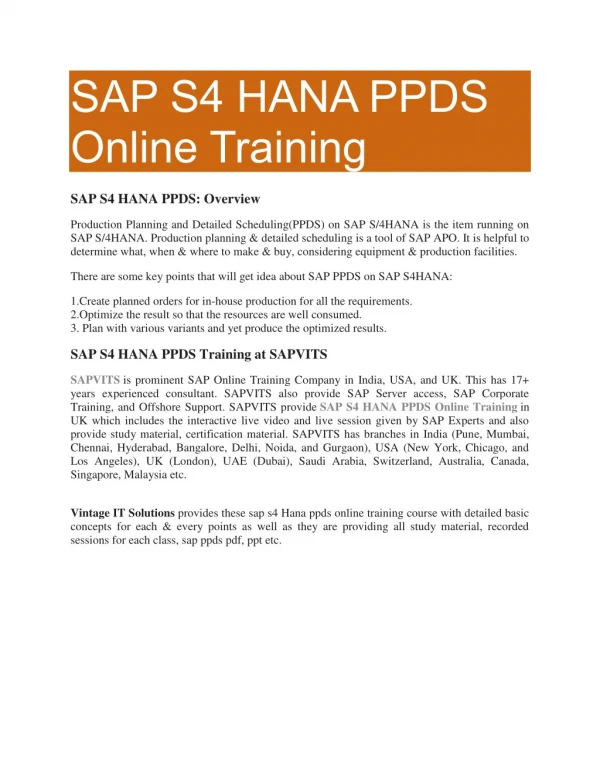 SAP APO PPDS PDF