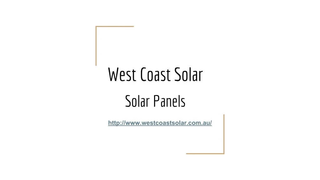 west coast solar solar panels