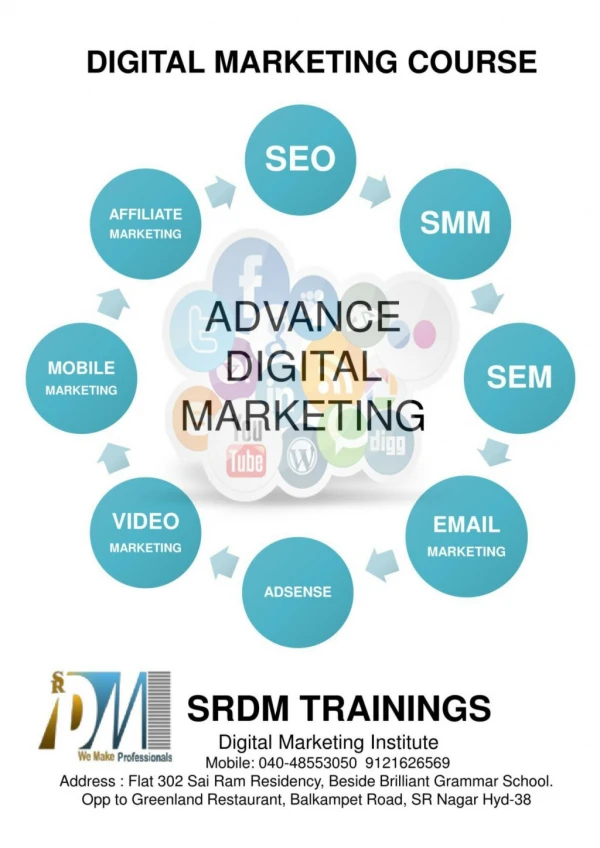 Best Digital Marketing Institute In Hyderabad SRDM Trainings