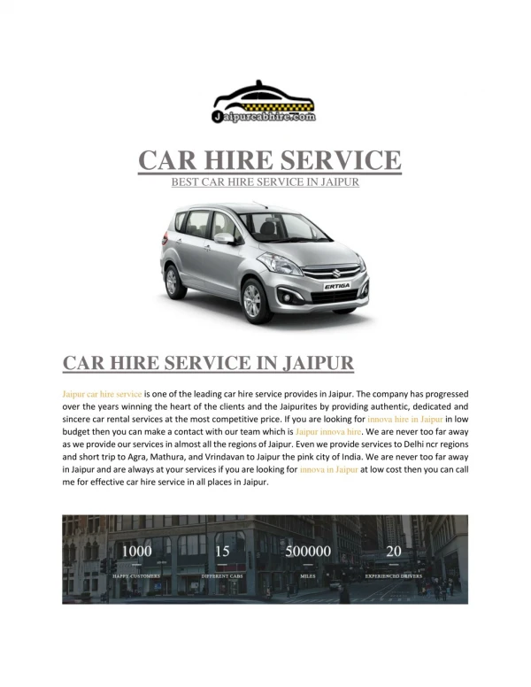 Jaipur cab hire -new innova crysta on hire in Jaipur-Jaipur car hire service