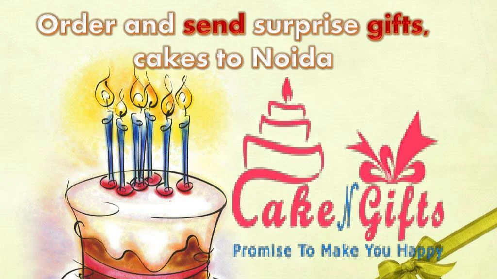 order and send surprise gifts cakes to noida
