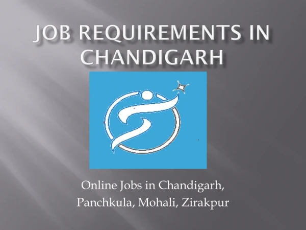 Online job in Chandigarh, Panchkula, Mohali, Zirakpur