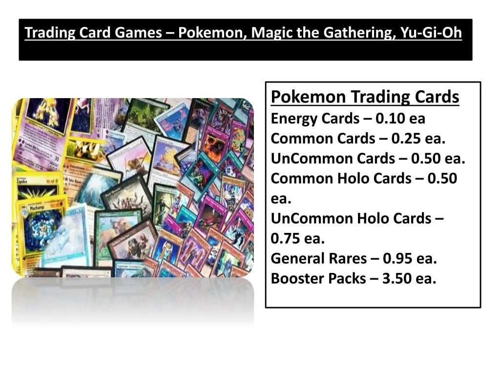 trading card games pokemon magic the gathering