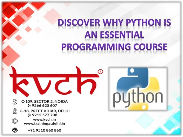 Discover why python is an essential programming course
