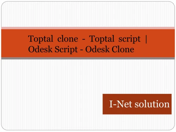 Toptal clone - Toptal script