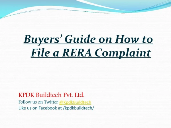 Buyersâ€™ Guide on How to File a RERA Complaint