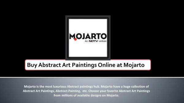 Buy Abstract Art Paintings Online at Mojarto