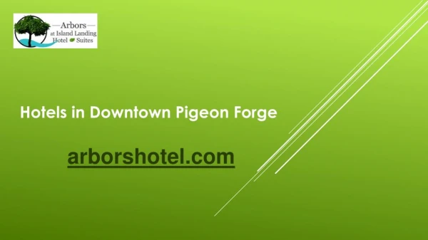 Hotels in Downtown Pigeon Forge