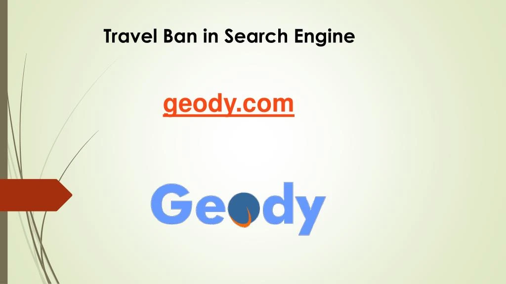 travel ban in search engine