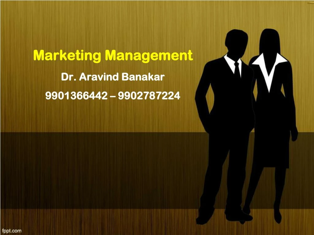 marketing management dr aravind banakar 9901366442 9902787224