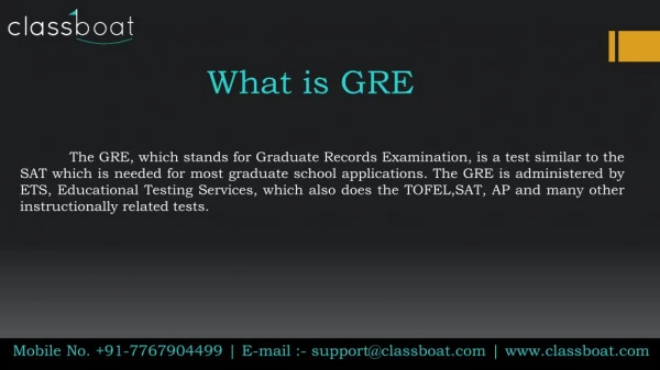 gre classes in pune