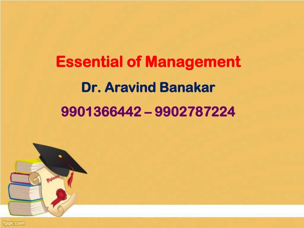 essential of management dr aravind banakar 9901366442 9902787224