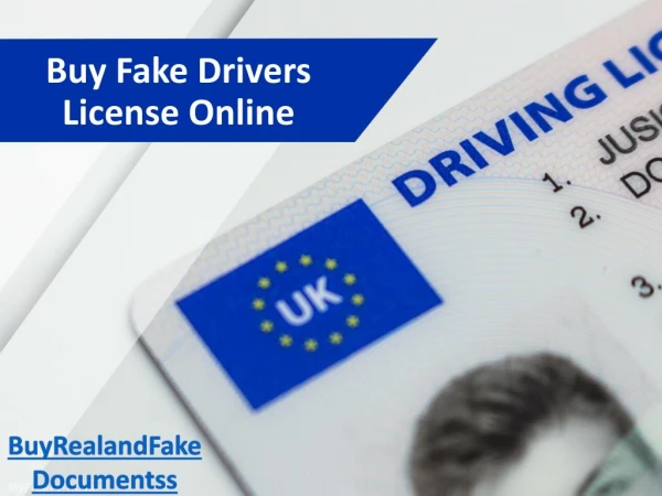 Buy Fake Drivers License Online | buyrealandfakedocumentss.com