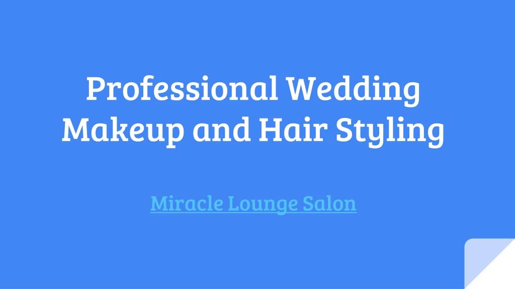 professional wedding makeup and hair styling