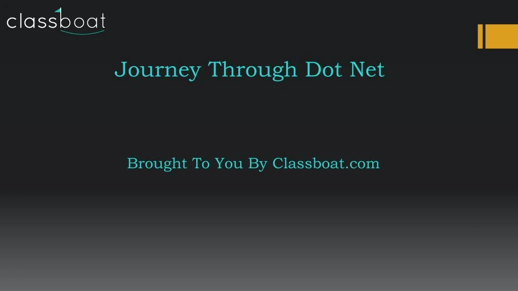 journey through dot net