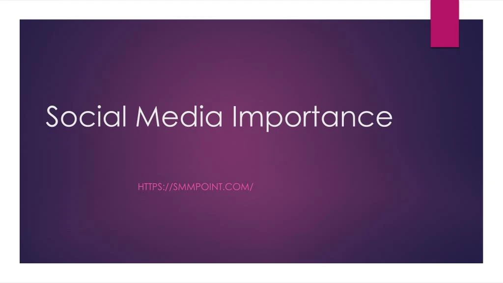 social media importance