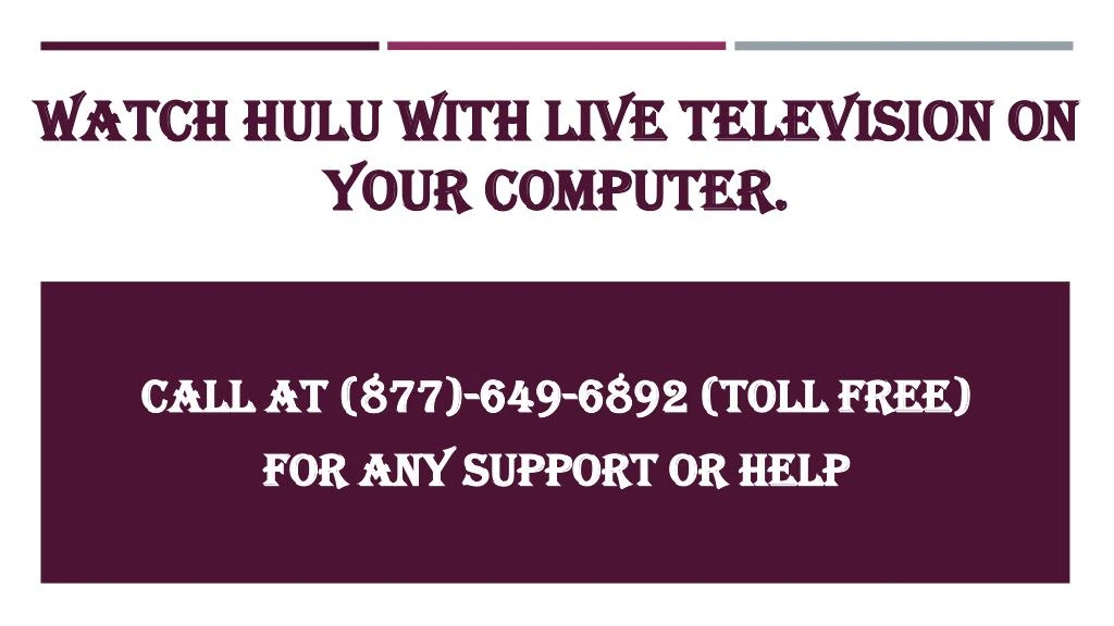 watch hulu with live television on your computer