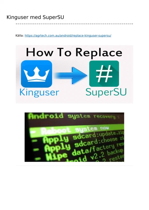 Byt Kinguser med SuperSU
