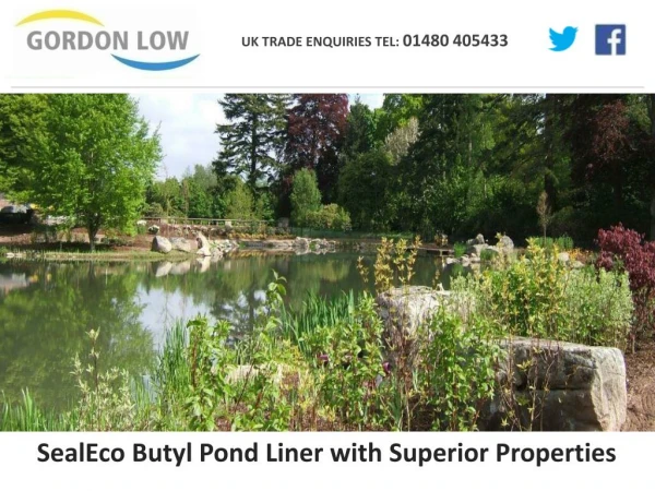SealEco Butyl Pond Liner with Superior Properties