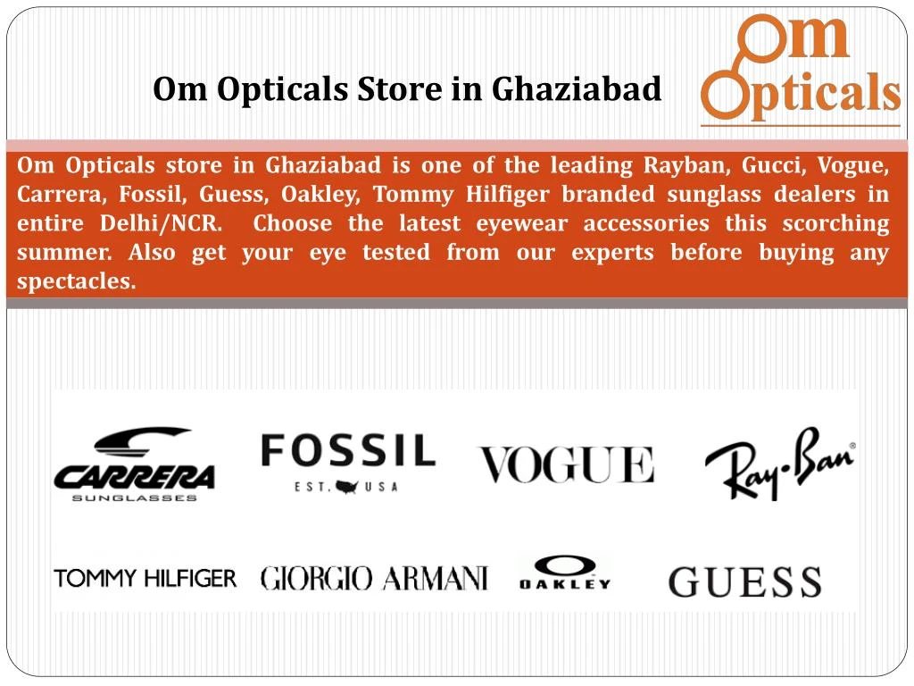 om opticals store in ghaziabad