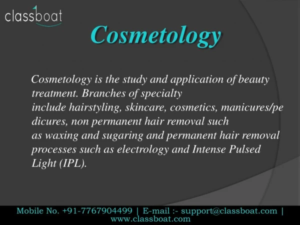 Cosmetology Courses in Pune
