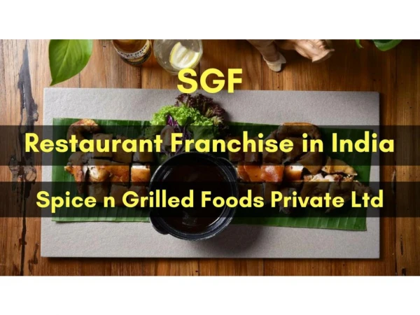 Restaurant Franchise in India