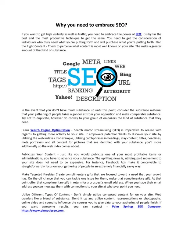 Why you need to embrace SEO?