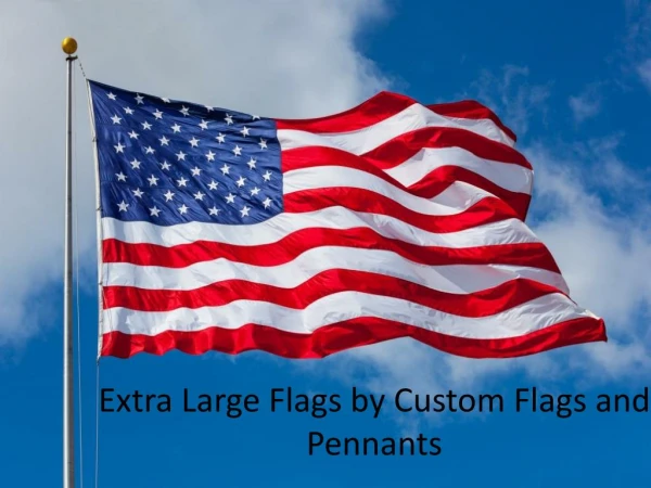 Extra Large Flags | Patriotic Flags: Custom Flags and Pennants