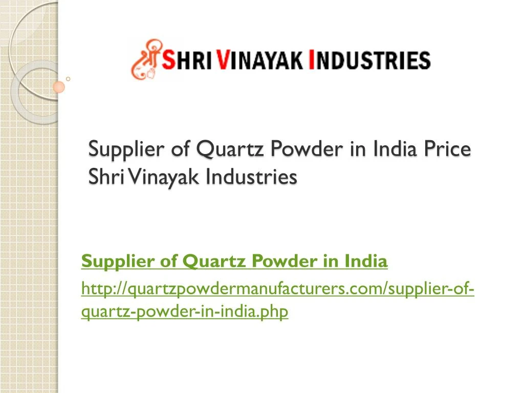 supplier of quartz powder in india price shri vinayak industries