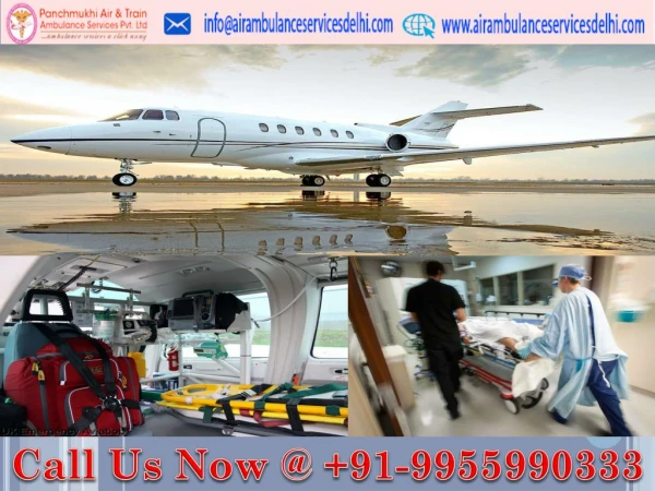 Hi-tech and Secure Air Ambulance Service in Silchar with Medical Team