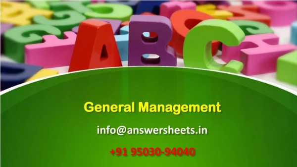 general management info@answersheets in 91 95030 94040