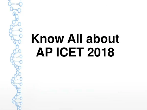 Know all about AP ICET 2018