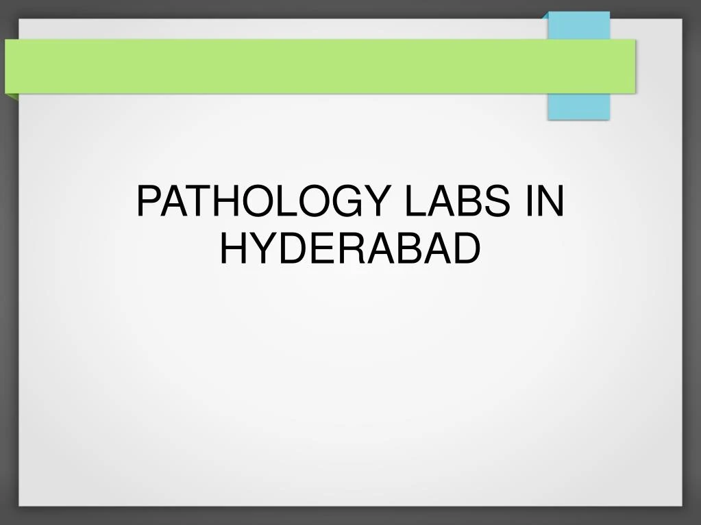 pathology labs in hyderabad