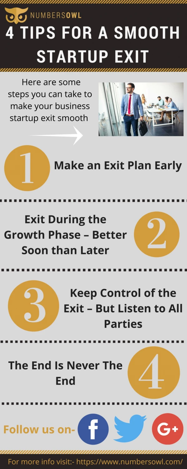 Tips for a Smooth Startup Exit | Numbersowl